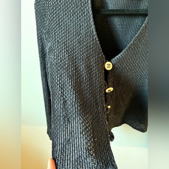 Vintage See through Cropped Button down top - Picture 5 of 9